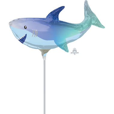 Foil Balloon - Mini Shape - Shark - 23 cm